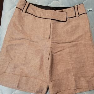 Women's  dress shorts ,Tan black trim.